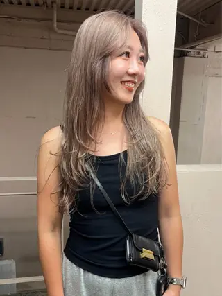 ロング カラー レイヤーカット/ ハイトーン/mikiのヘアスタイル