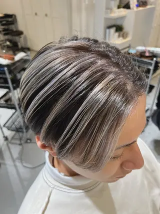 ショート カラー 縮毛矯正×艶カラー /中村勇太のヘアスタイル