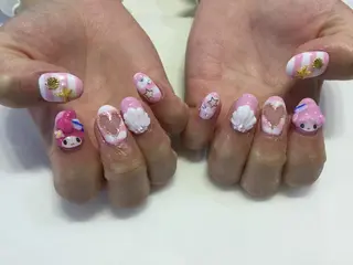 ネイル 💎🐰 saki. m 🐰💎のネイルデザイン