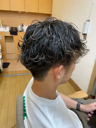 パーマ メンズ 韓国ヘア 🤍中西麻友🤍のヘアスタイル