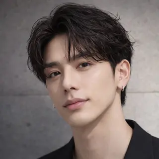 メンズ シャドウ/フェザー ニュアンスヘアメンズのヘアスタイル