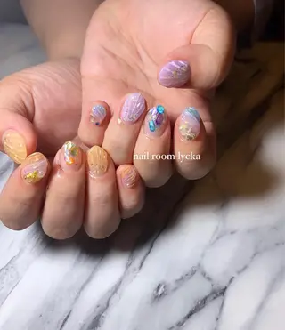 ネイル ﾈｲﾙﾙｰﾑﾘｯｶ 𝐦𝐚𝐲𝐮のネイルデザイン