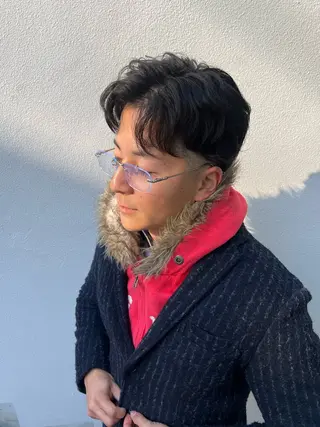 ショート パーマ 柴田 愛奈のヘアスタイル