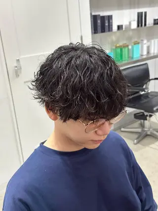 ショート パーマ メンズ SENTA✨メンズ パーマ✨fifth栄のヘアスタイル