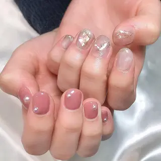 ショート カラー ネイル éclat エクラのネイルデザイン