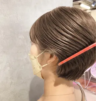 ショート カラー スキバサミを使わない カット🌼唯🌼のヘアスタイル