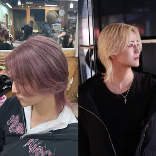 ミディアム メンズ 河村 怜奈のヘアスタイル