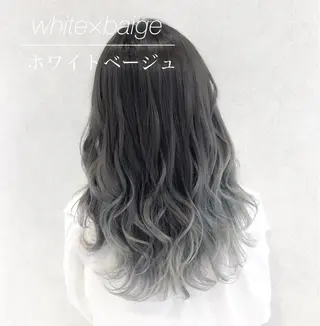 セミロング カラー 🦋シールエクステ /韓国/リアラ🦋のヘアスタイル