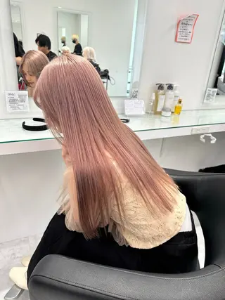 ロング カラー ウルフカットマスター みつきのヘアスタイル