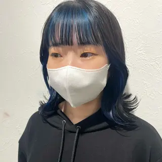 ミディアム カラー shiho .のヘアスタイル