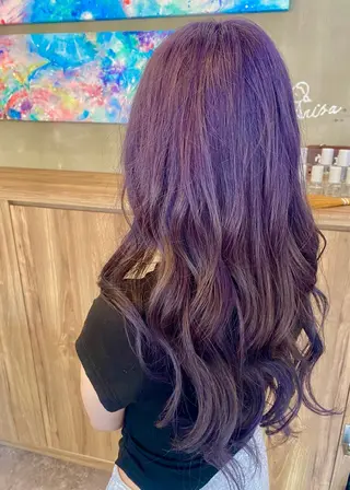 ロング カラー ヘアアレンジ わか.teto 【ブリーチ】のヘアスタイル