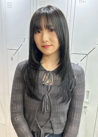 ミディアム カラー 似合わせカット✂︎ りょお🫧のヘアスタイル