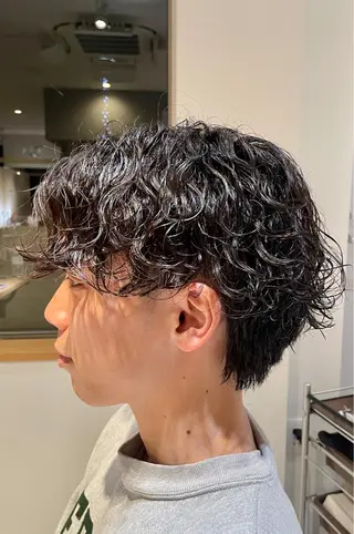 ショート パーマ メンズ 🌙１９時以降通える メンズ専門　コーダイのヘアスタイル