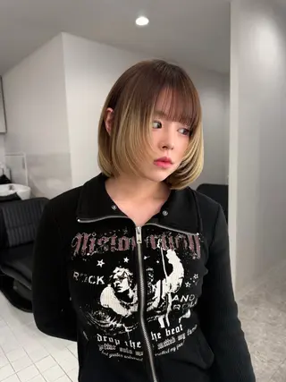 ミディアム カラー 大阪梅田/ イマムラミヅキのヘアスタイル