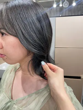 ミディアム カラー 表参道🌿赤み消し カラー/チナツのヘアスタイル