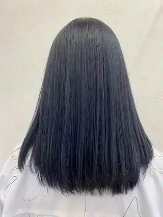 ロング メンズ縮毛矯正 ニュアンスパーマのヘアスタイル