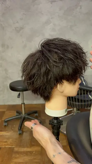 メンズ 竹川菜海 レイヤーカットのヘアスタイル