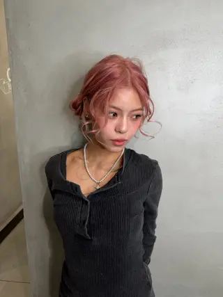 ミディアム ヘアアレンジ 梅田茶屋町ヘアセット 🎀RIONA🎀のヘアスタイル