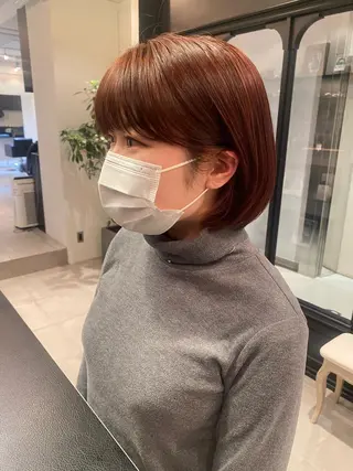 ショート カラー riria/ボブ /透明感カラー🎀のヘアスタイル