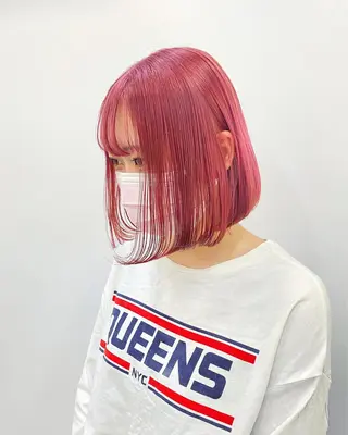 ミディアム カラー stylist トモヤのヘアスタイル
