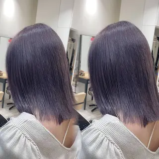 ミディアム カラー 韓国風ハッシュカット 似合わせレイヤー池袋のヘアスタイル