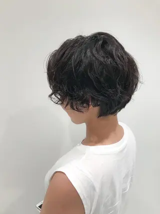 ショート カラー パーマ 特別モデル価格 タカシマイッセイのヘアスタイル