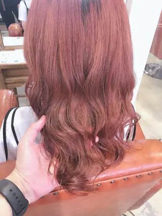 セミロング カラー 梅木 潤【韓国ヘア/ 艶髪/透明感カラー】のヘアスタイル