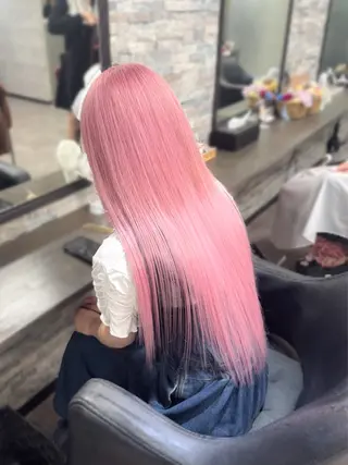 ロング カラー ハイトーンエクステ 🎩カズキ🎩のヘアスタイル