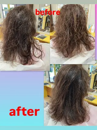 セミロング パーマ 横田 尚登のヘアスタイル