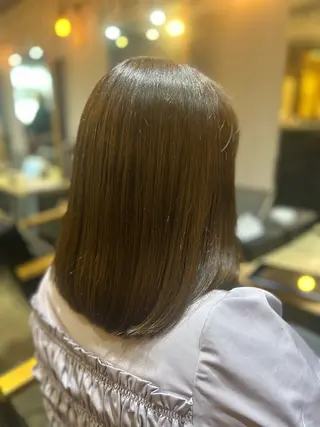 ミディアム 園田 彩音のヘアスタイル