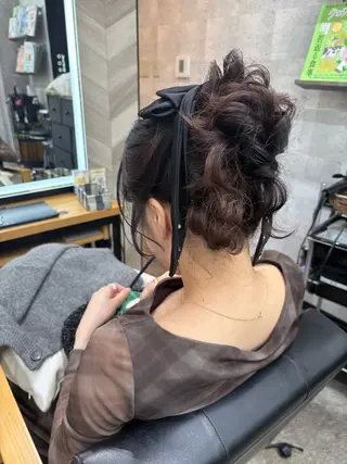 セミロング ヘアアレンジ SHANTi 飯塚 ヘアセット/髪質改善のヘアスタイル