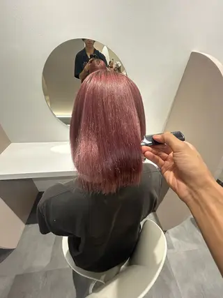 ショート カラー パーマ ブリーチ縮毛矯正 ／髪質改善／KEIのヘアスタイル