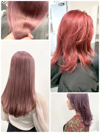 セミロング カラー ヘアアレンジ メンズ ブリーチ　ハイトーン 特化🌈フジタハルキのヘアスタイル