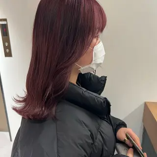 ミディアム 透明感カラー/ 髪質改善/裏田 遊のヘアスタイル