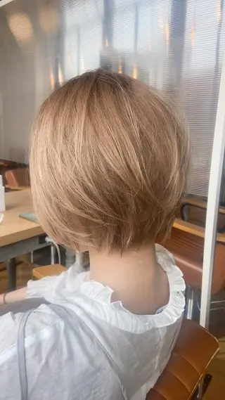 ショート カラー ヘアアレンジ ✨髪質改善/透明感✨ 西野　陽のヘアスタイル