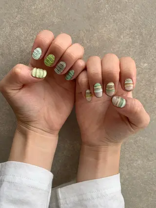 ネイル 【淡色color/ nail】maikoのネイルデザイン