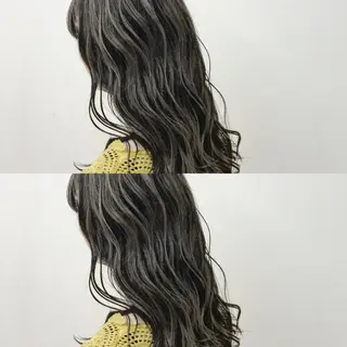 ロング カラー 永岡 鉄平のヘアスタイル