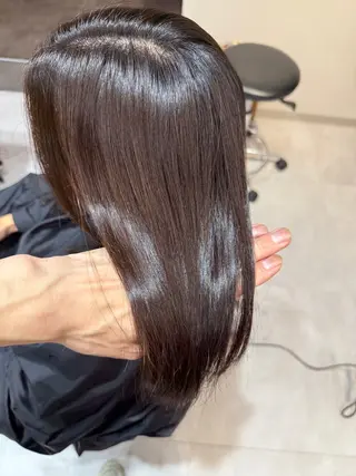 セミロング ⭐️縮毛矯正特化 小松邦彦⭐️のヘアスタイル