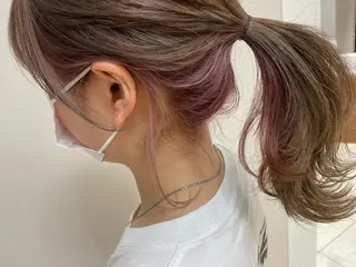 セミロング カラー ヘアアレンジ 【Sweep】おじま のぞみのヘアスタイル
