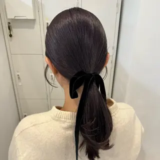 ロング カラー 透明感カラー、 アレンジ/miyuのヘアスタイル