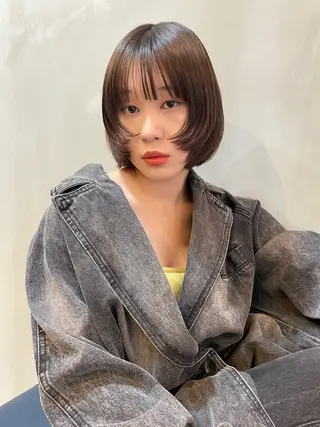 ショート カラー ショート/ボブ/ 心斎橋/宮脇美奈のヘアスタイル
