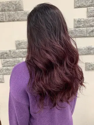 ロング カラー 薄田 珠美のヘアスタイル