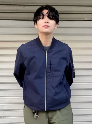 ショート パーマ メンズ オカモト ミユウのヘアスタイル