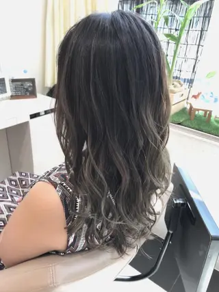 セミロング カラー 山崎俊輔/髪質改善 /バレイヤージュのヘアスタイル