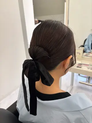 ミディアム ヘアアレンジ Ayano‪‪🎀似 合わせ×透明感🎀のヘアスタイル