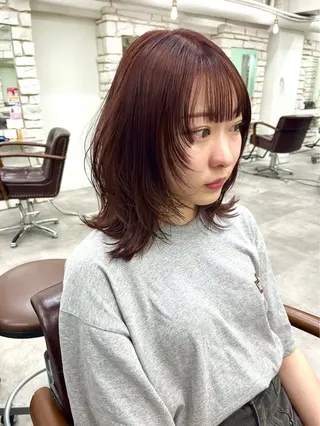 カラー 天王寺韓国ヘア 小山歓実のヘアスタイル