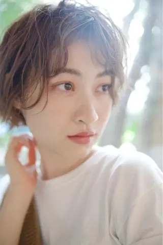 ショート カラー パーマ クレドガーデン 柏のヘアスタイル