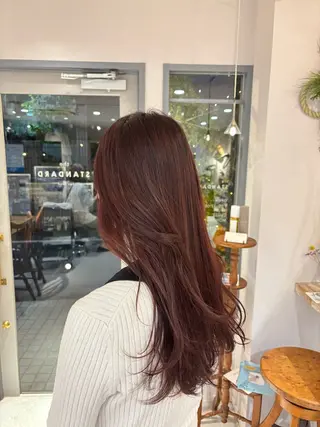 ロング カラー yu- naのヘアスタイル