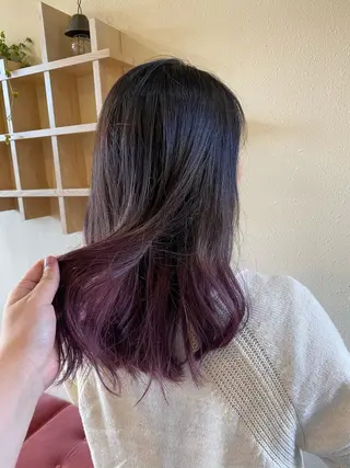 ロング 中川 茜里のヘアスタイル