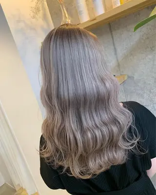 ロング カラー 天野 開のヘアスタイル